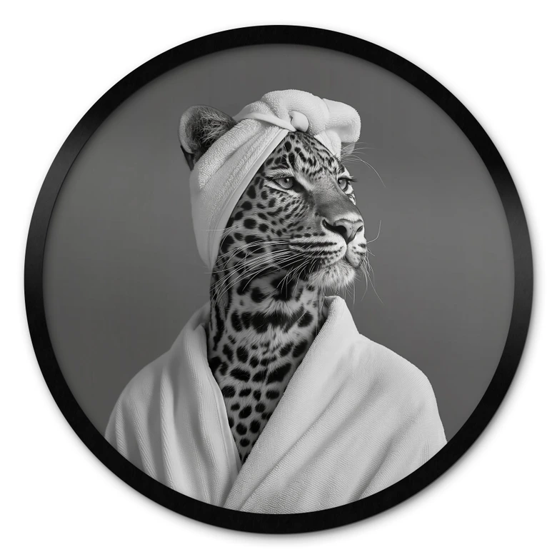 Poster Royale Spa-Auszeit mit Leopard - Rahner - Rund 