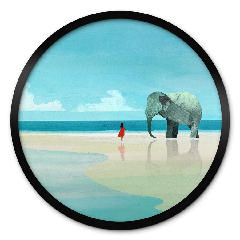 Poster Elephant Beach in India - Rivers 