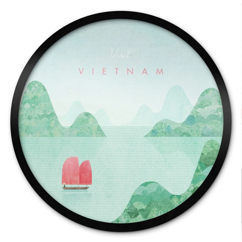 Poster Halong Bay på Vietnam-semester - Rivers - Runda 