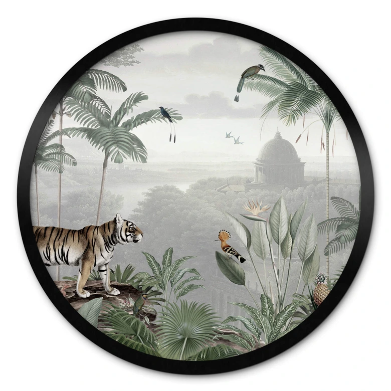 Poster Sir Edward - Tiger in den Tropen - Rund 