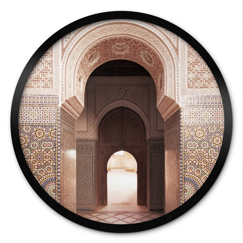 Poster Orientalisches Tor mit Mosaiken - Sisi & Seb - Rund 