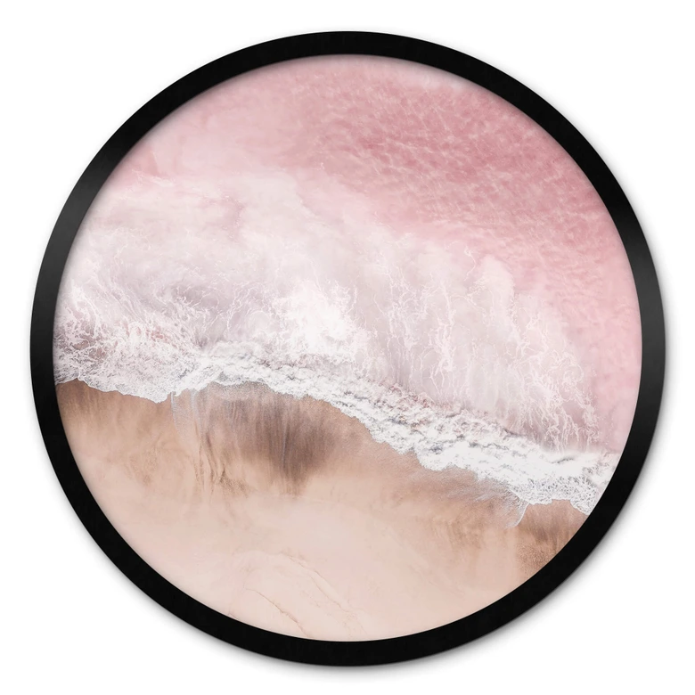 Poster Sisi & Seb - Pinkes Meer - Rund 