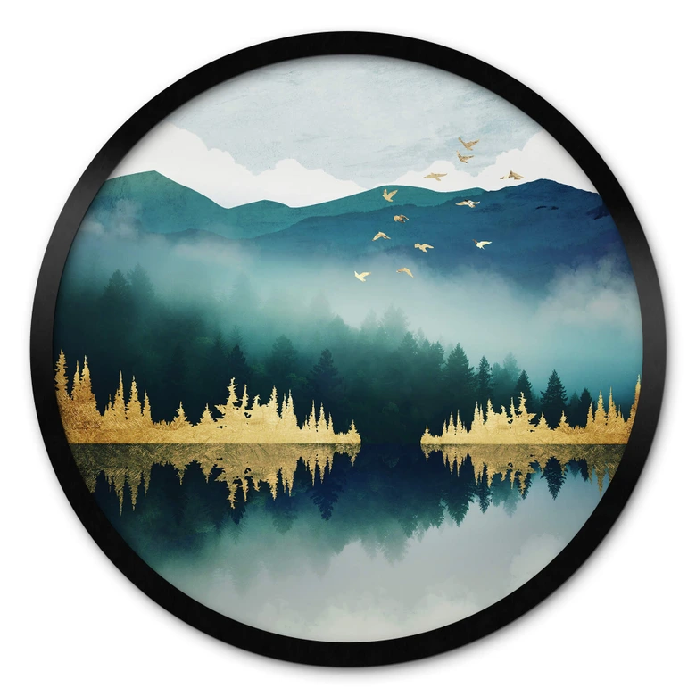 Ronde Poster SpaceFrog Designs - Ochtendrust 