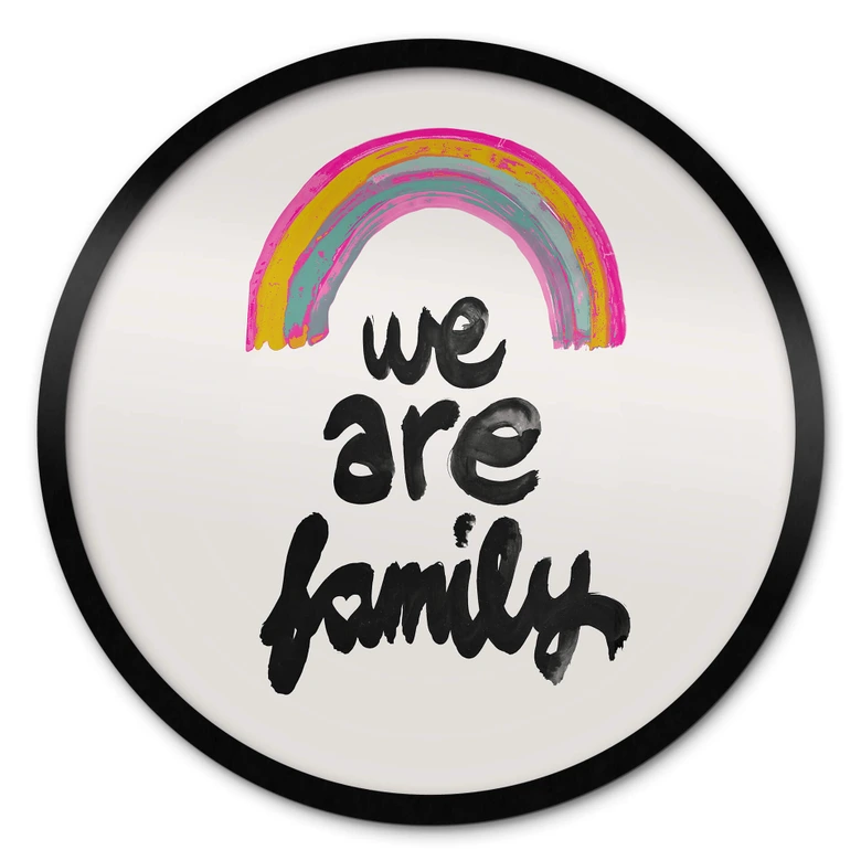 Poster We are family - Treechild - Rund 