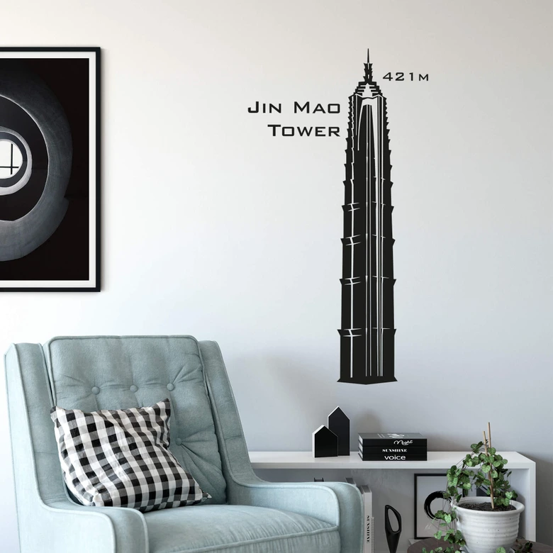 Wandtattoo Jin-Mao-Tower 