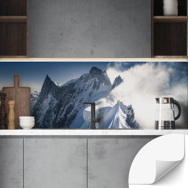 Selbstklebende Küchenrückwand Gipfel des Mont Blanc - Nienartowicz 