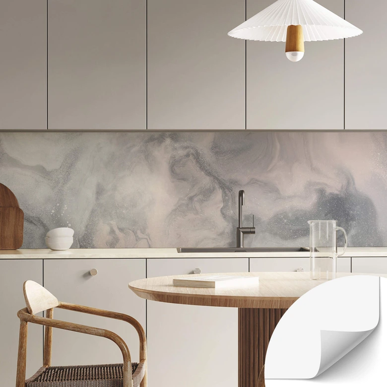 Självhäftande Stänkpanel uplusmestudio - Beautiful Flow 