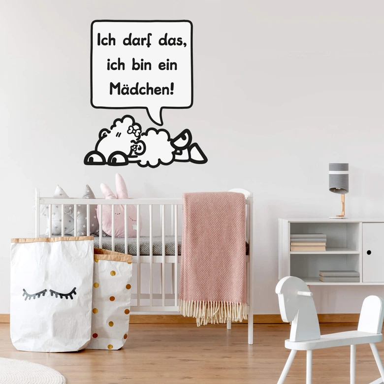 Wandtattoo sheepworld Worthelden Mädchen 