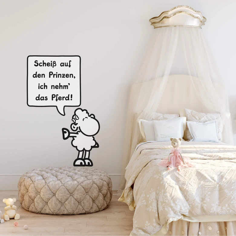 Wandtattoo sheepworld Worthelden Prinz 