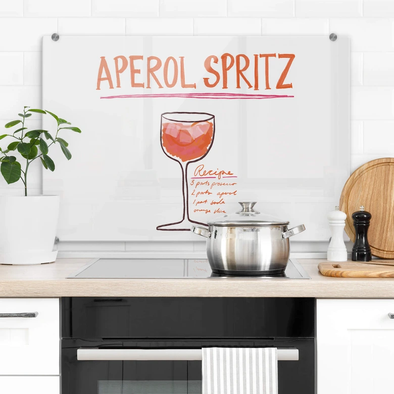 Stænkplade Cocktail Fritsch - Aperol Spritz 