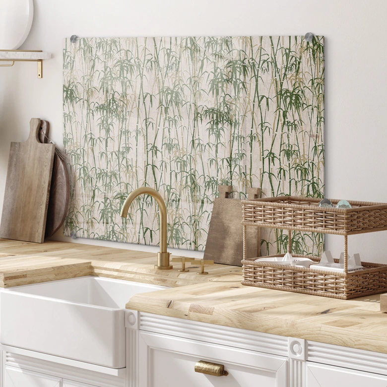 Spritzschutz Bambus Grunge 