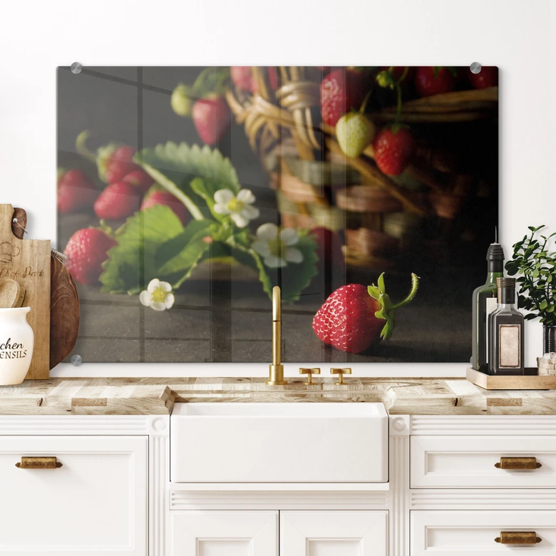 Spritzschutz Erdbeerkörbchen 