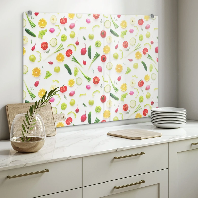 Spritzschutz - Frisches Gemüse 01 