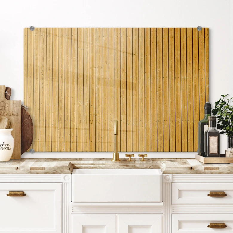 Spritzschutz gelbes Holz  