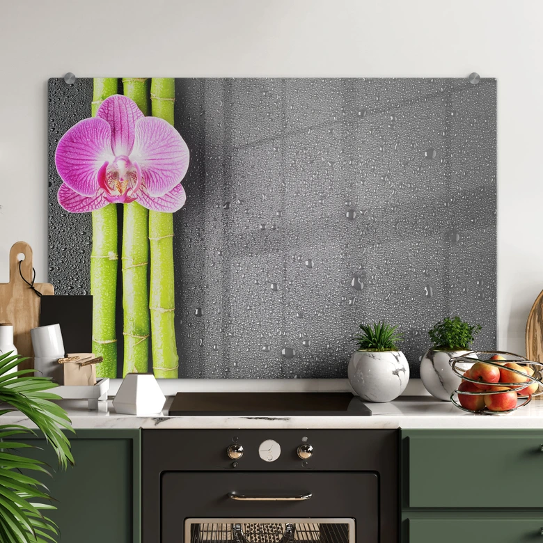 Spritzschutz Orchid and Bamboo 