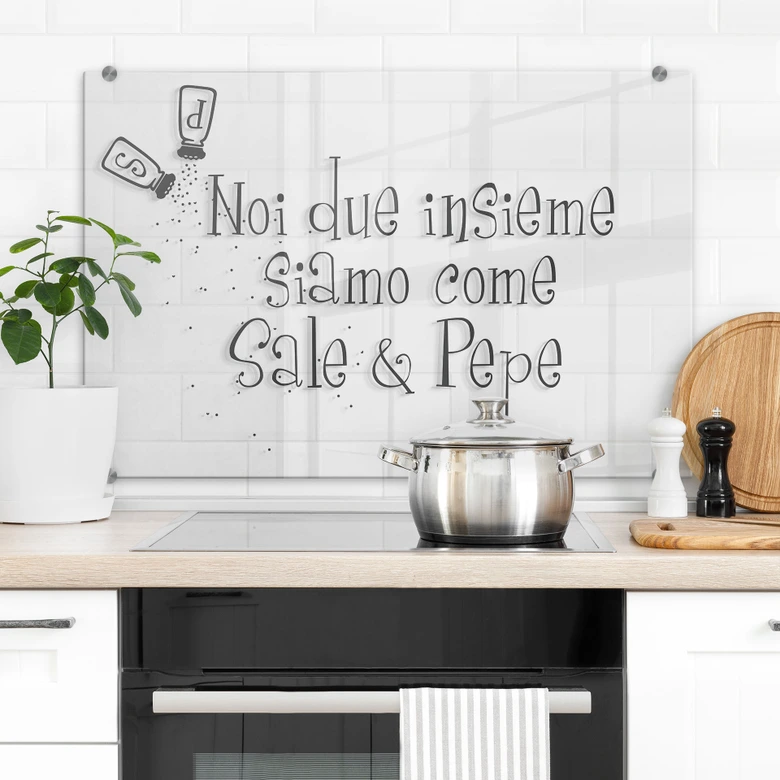 Spritzschutz Transparent - Sale e Pepe 