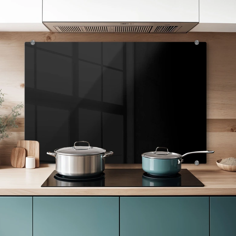 Black K3 4F - Kitchen Splashback 