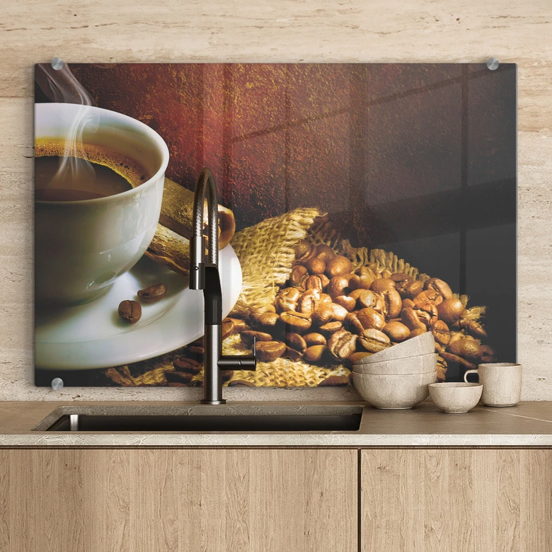 Spatscherm Koffie 1 