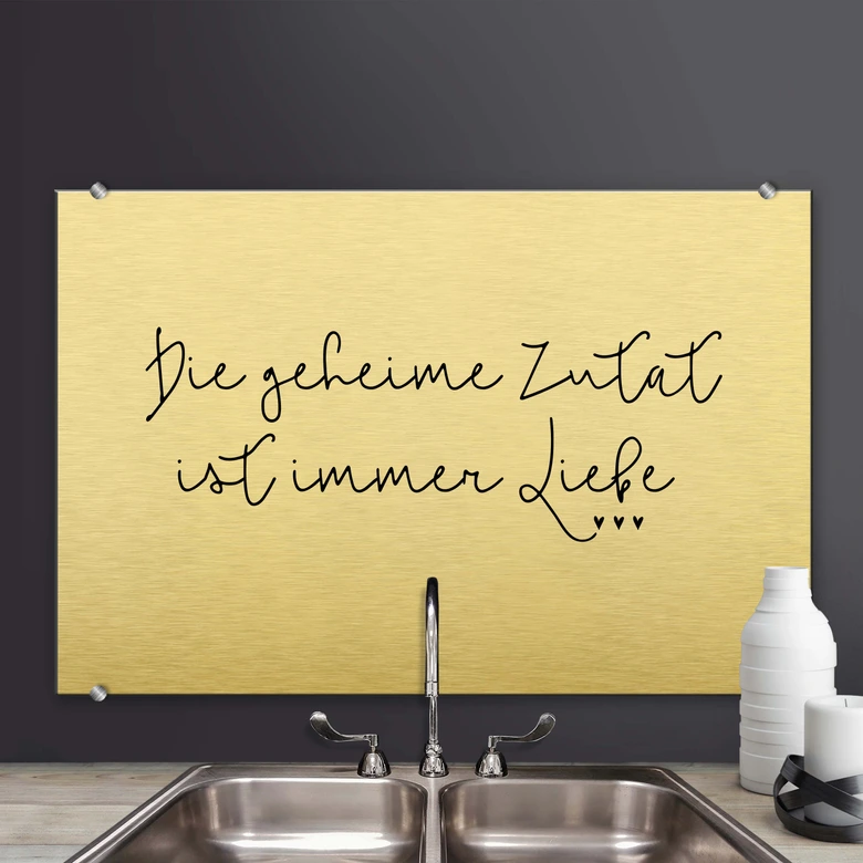 Spritzschutz - Die geheime Zutat ist immer Liebe 