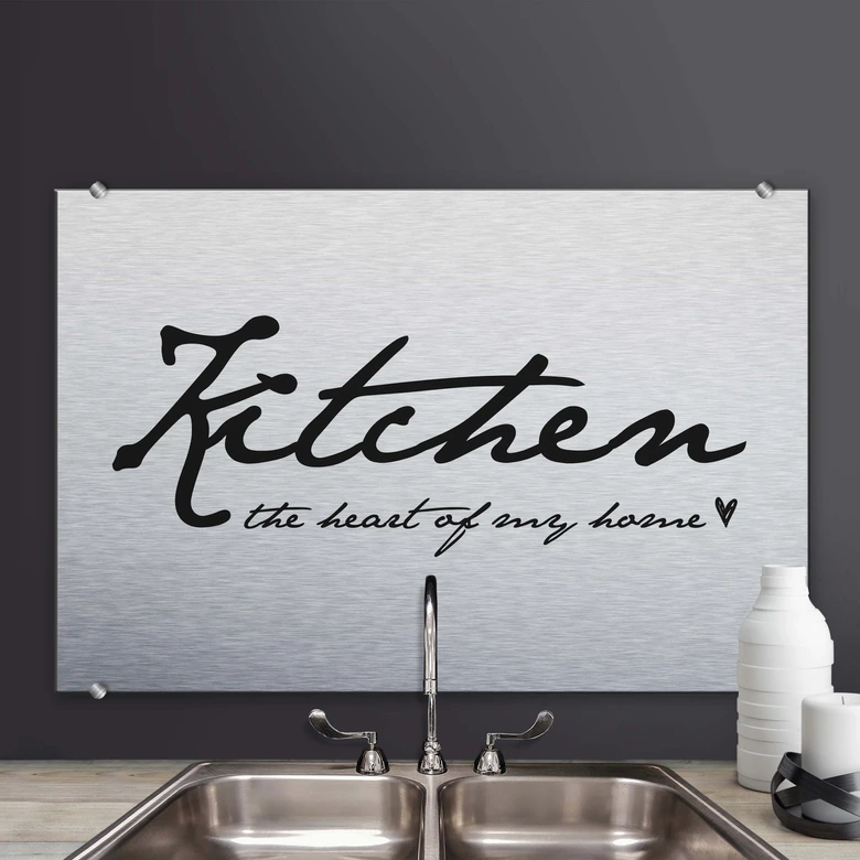 Spritzschutz Kitchen - The heart of my home 