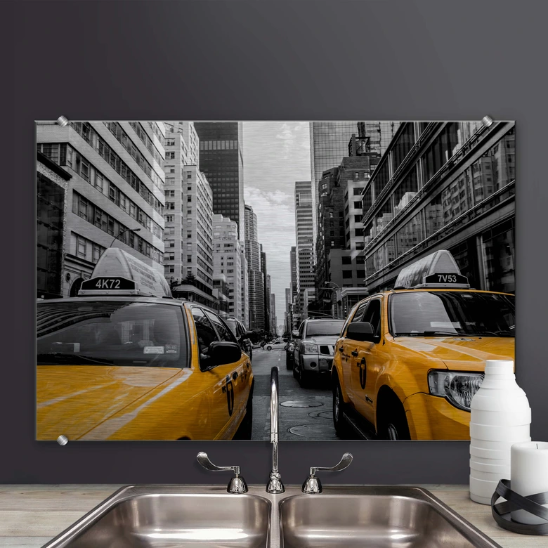 Spritzschutz Streets in New York City 