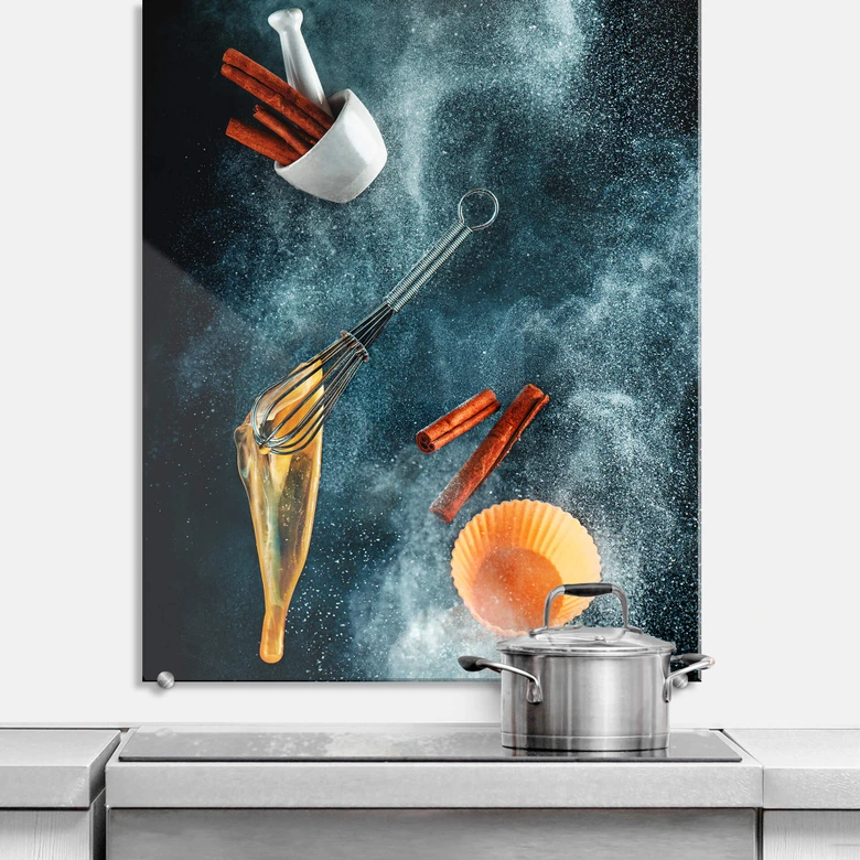 Spritzschutz Belenko - Kitchen mess: cinnamon cupcake 