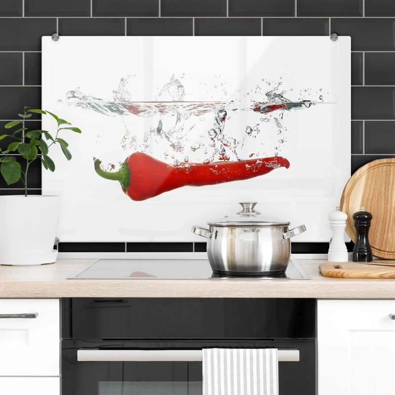 Spritzschutz Chilischote 