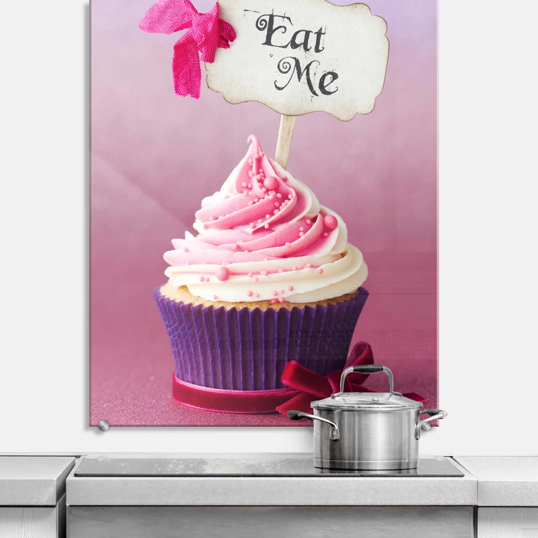 Spritzschutz Eat me! - hochkant 