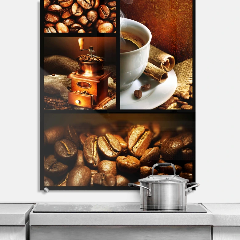 Spritzschutz Enjoy Coffee - hochkant 