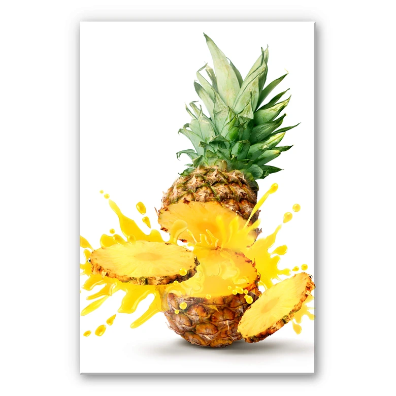 Spritzschutz Splashing Pineapple - hochkant 