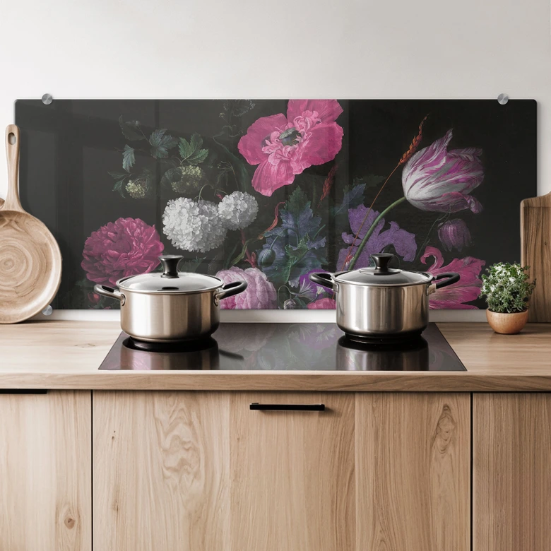 Stænkplade Blomsterbuket i mignon-stil - Bloomery Decor - Panorama 