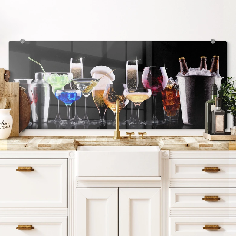 Spritzschutz Cocktail Feeling - Panorama 