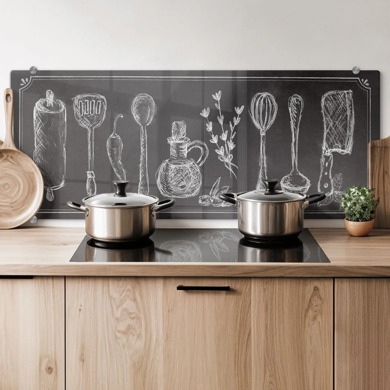 Spritzschutz Rustic Kitchen - Panorama 