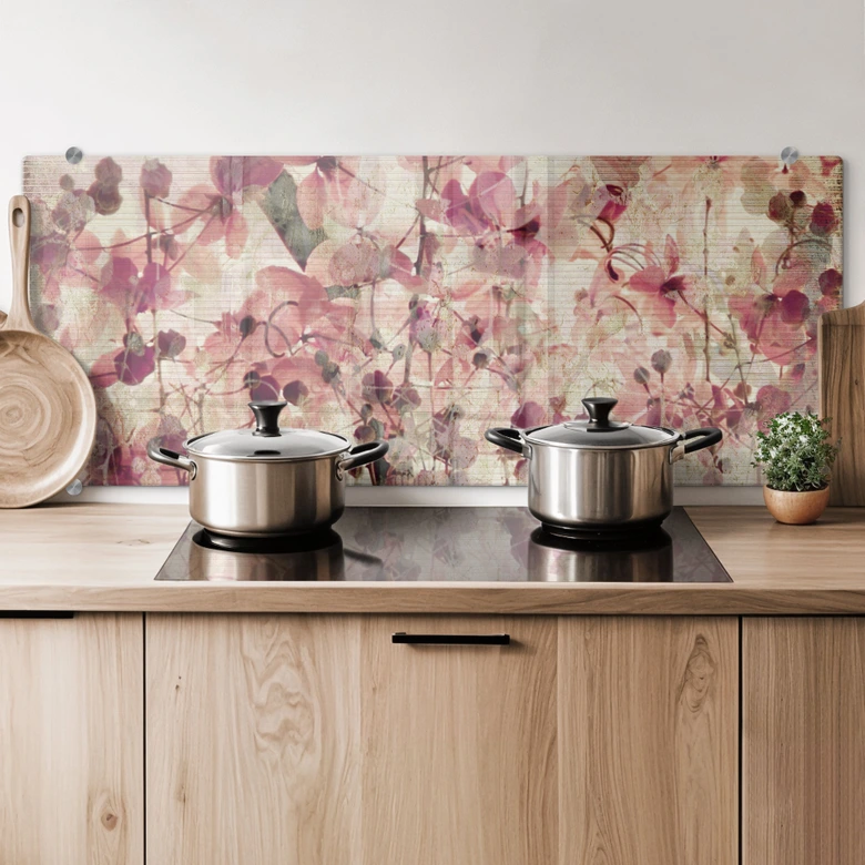 Crédence Motif floral vintage  - Panorama 