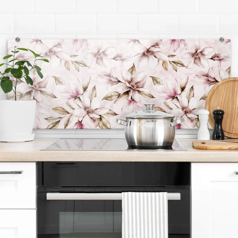 Spritzschutz UN Designs - Soft Magnolia - Panorama 