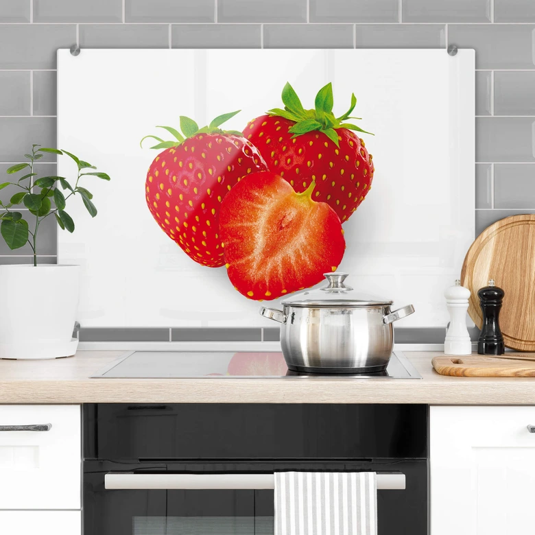 Spritzschutz Strawberries 