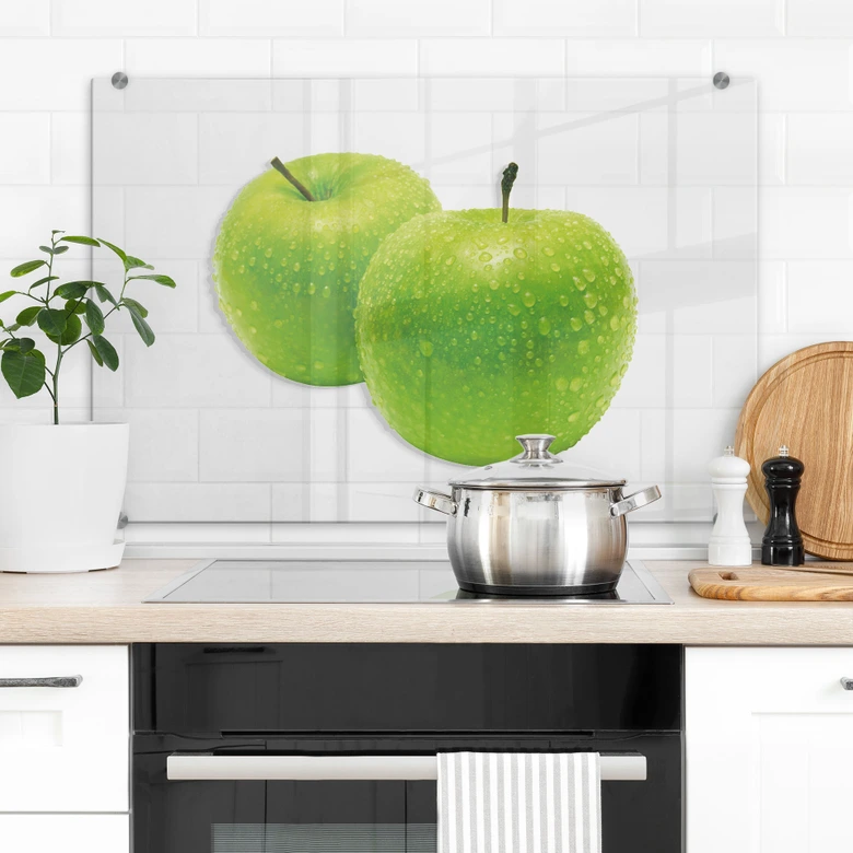 Spritzschutz - Green Apple - Transparent 
