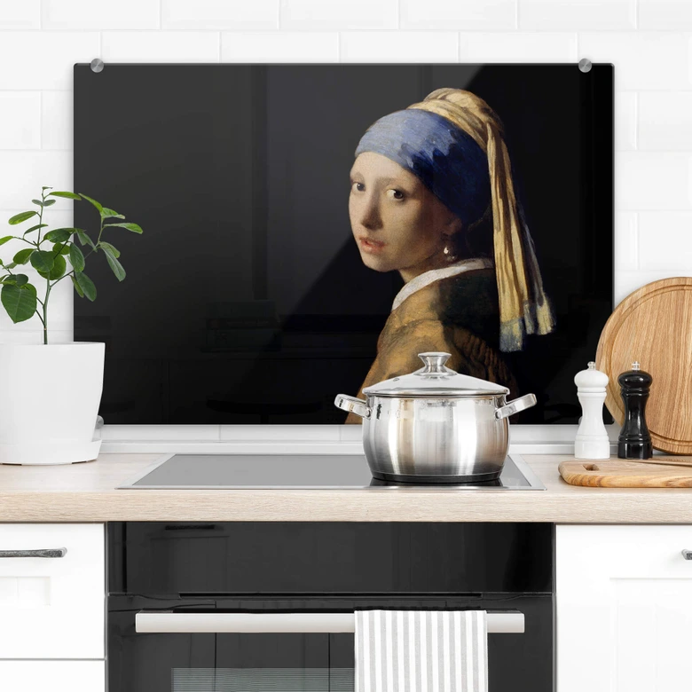 Spatscherm Vermeer - Meisje met de Parel 