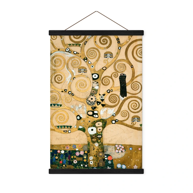 Stoffbild Der Lebensbaum - Klimt 