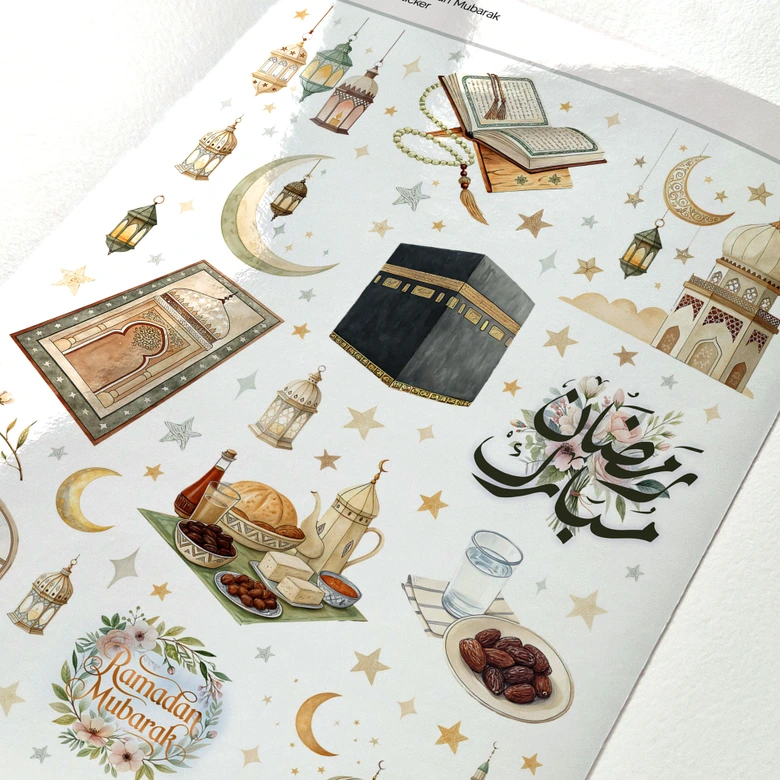 Sticker Ramadan Mubarak 