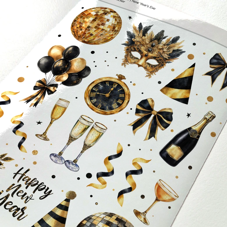 Sticker New Year's Eve 