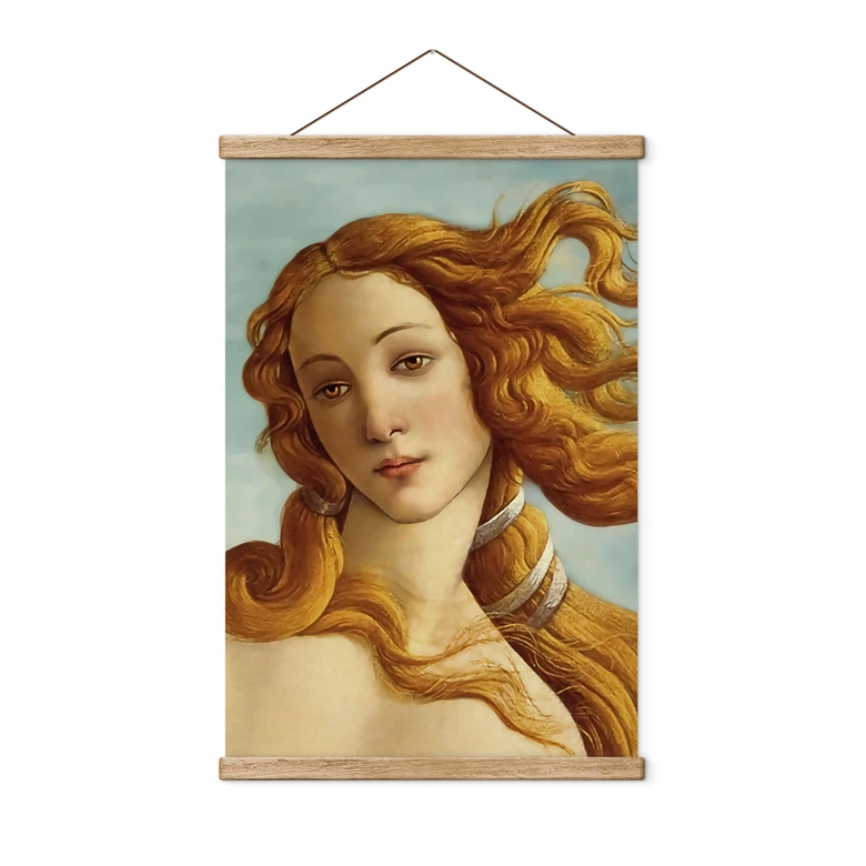 Textil poster Porträtt av Venus - Inspirerad av Botticelli 