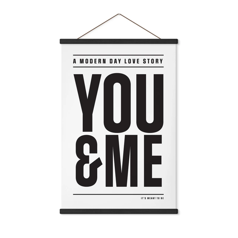 Affiche textile You and me - Kerr-Dineen 