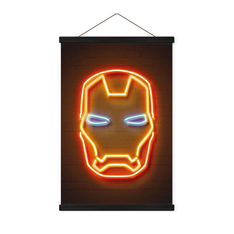 Textielposter Iron Man - Mielu 