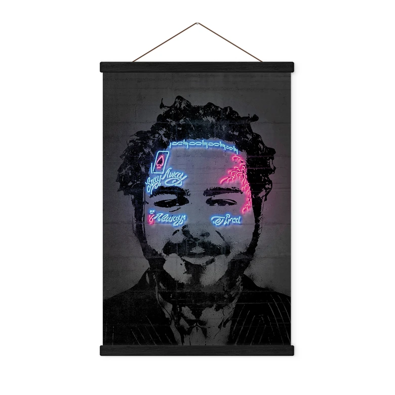 Textielposter Post Malone - Mielu 