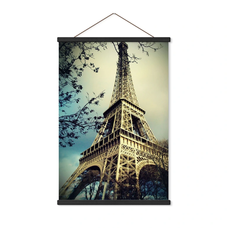 Stoffbild Paris Eiffelturm | Wahrzeichen in Frankreich 