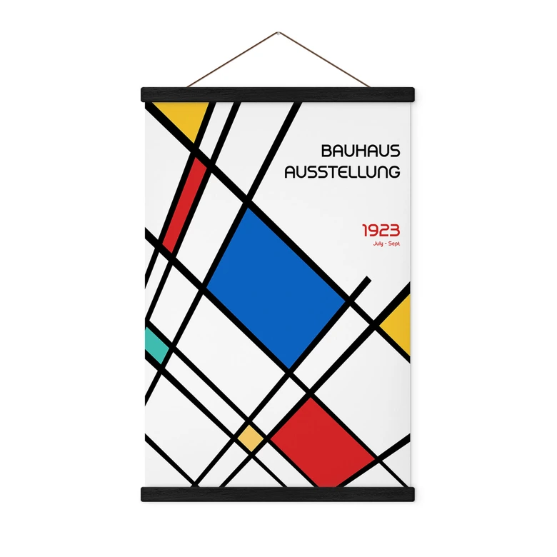 Stoffbild Retro Bauhaus Ausstellung 1923 - Retrodrome 