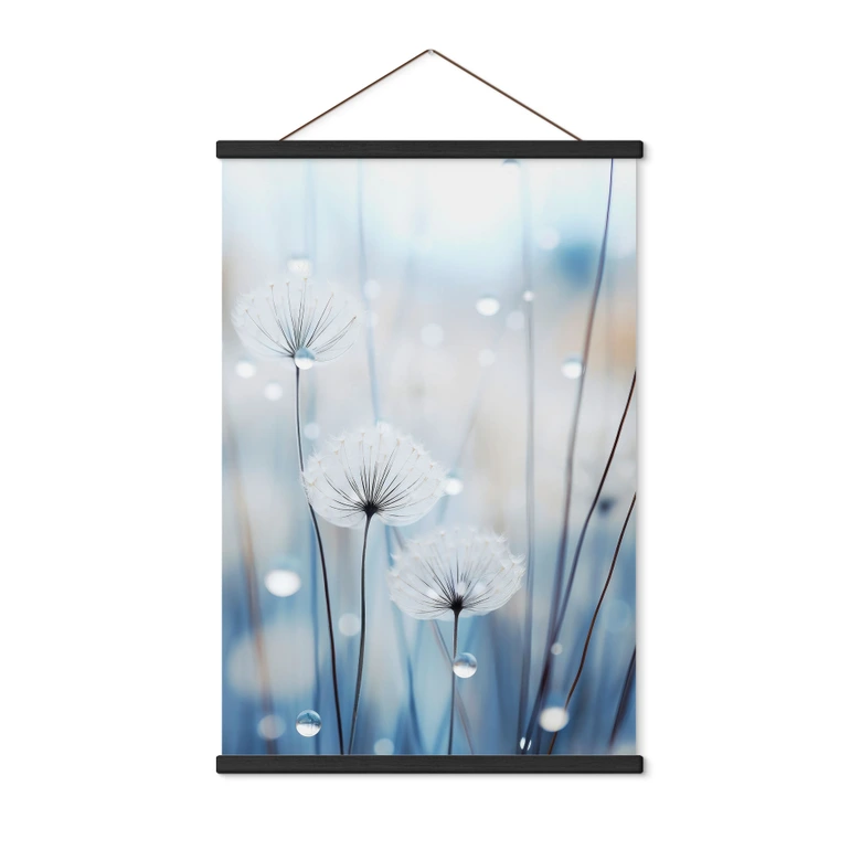 Obraz tkaniny perły rosy na mleczach - Treechild 