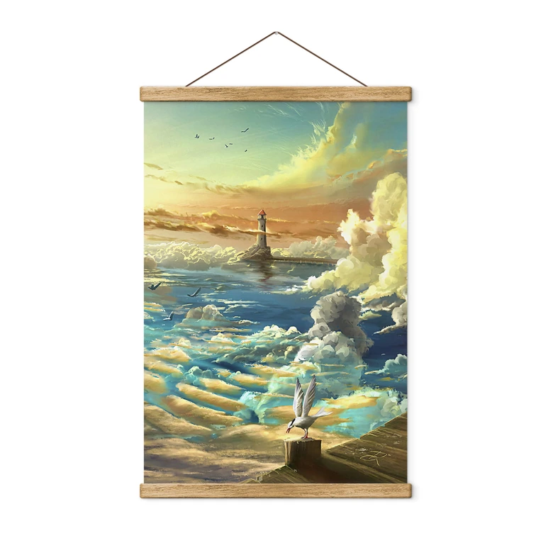 Affiche textile Aerroscape - Au bord du ciel 