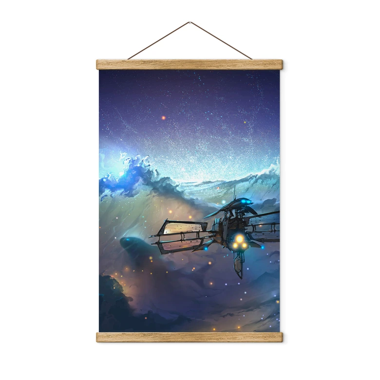Textielposter Aerroscape - Sea in Space 